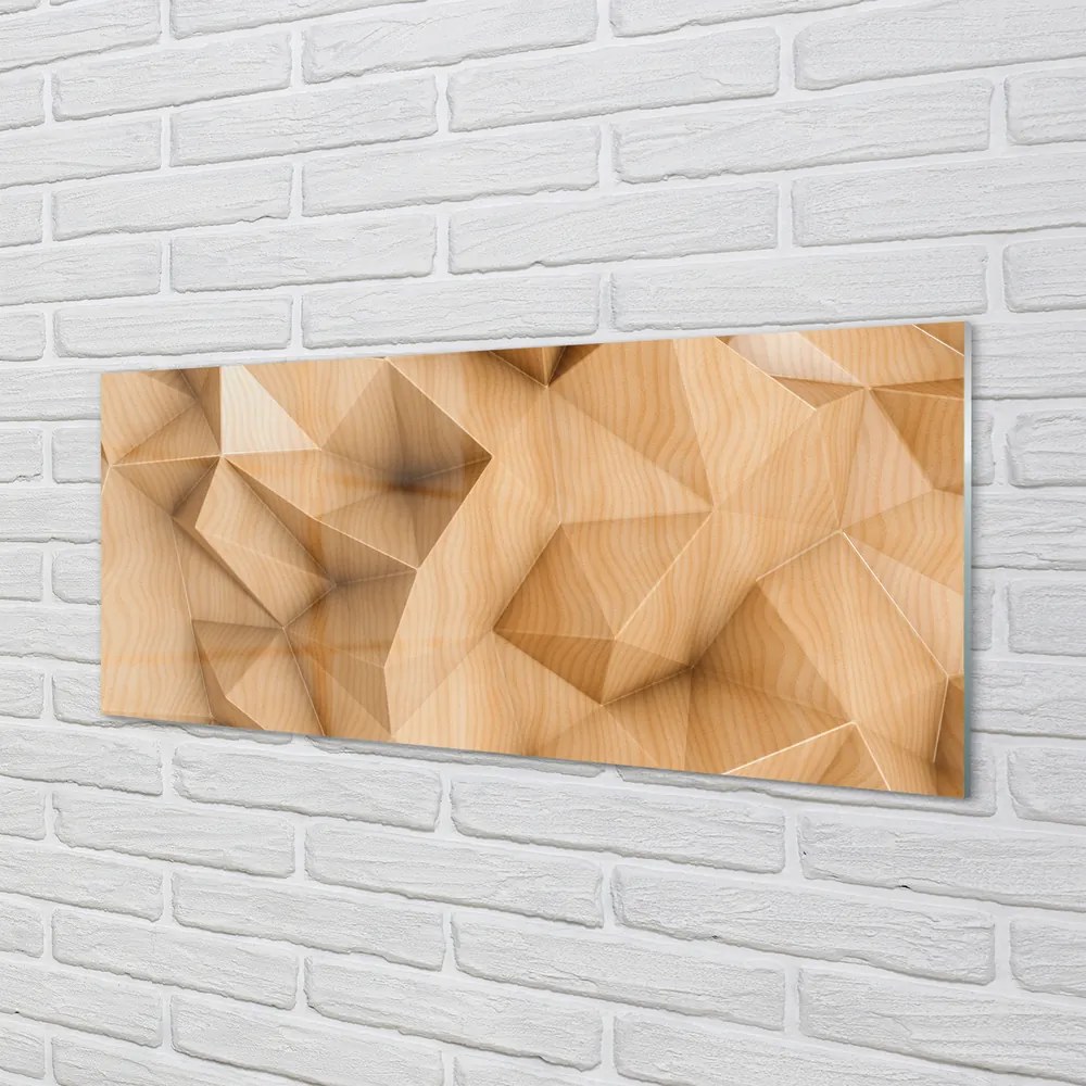 Obraz plexi Solid mozaika drevo 120x60 cm