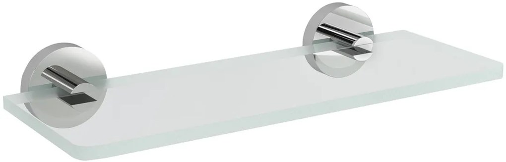 Sapho Sapho, X-ROUND sklenená polica 200mm, chróm/čiré sklo, XR009-12