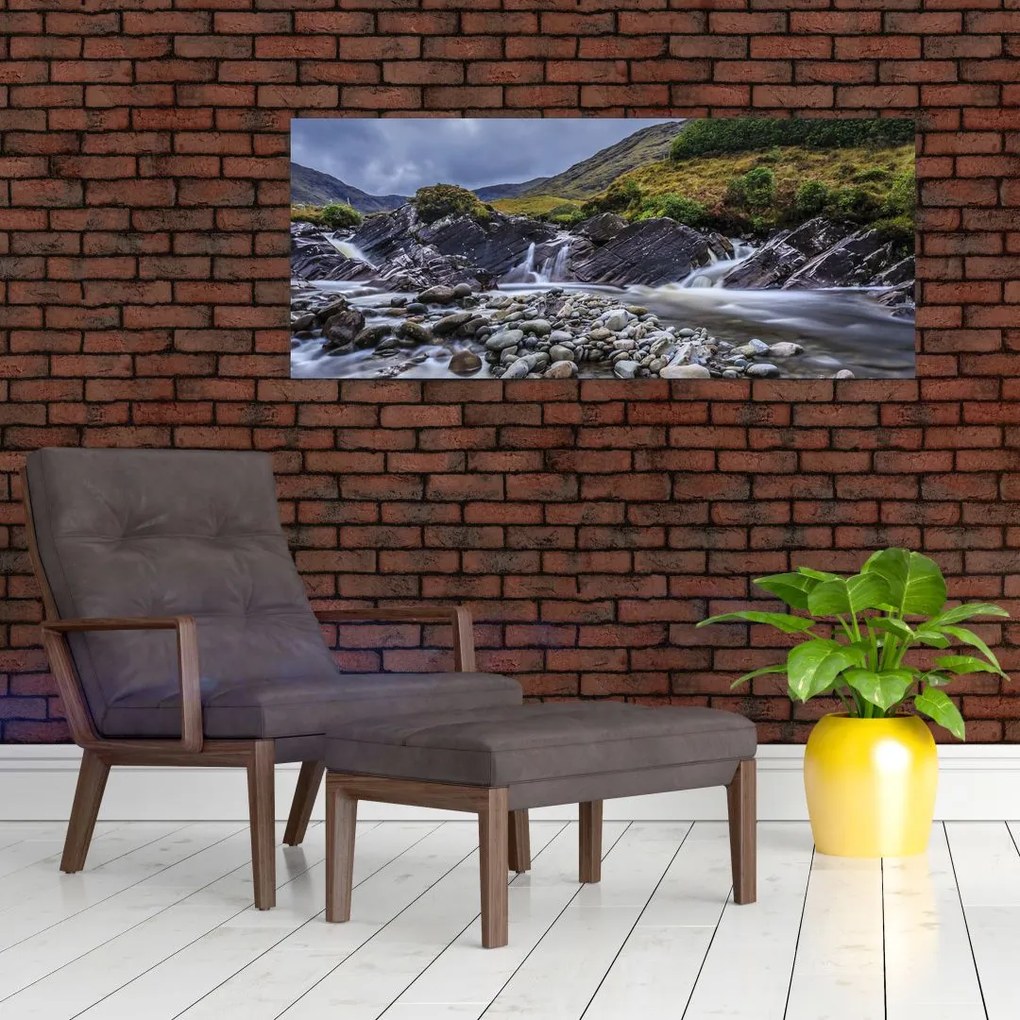 Obraz plynúcej vody (120x50 cm)