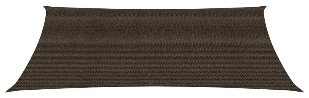 vidaXL Tieniaca plachta 160 g/m² hnedá 4x6 m HDPE
