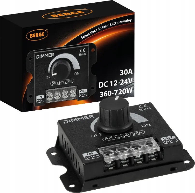 Sada LED pásikov SMD 24W 5m 1500lm - zdroj + ovladač + stmívač