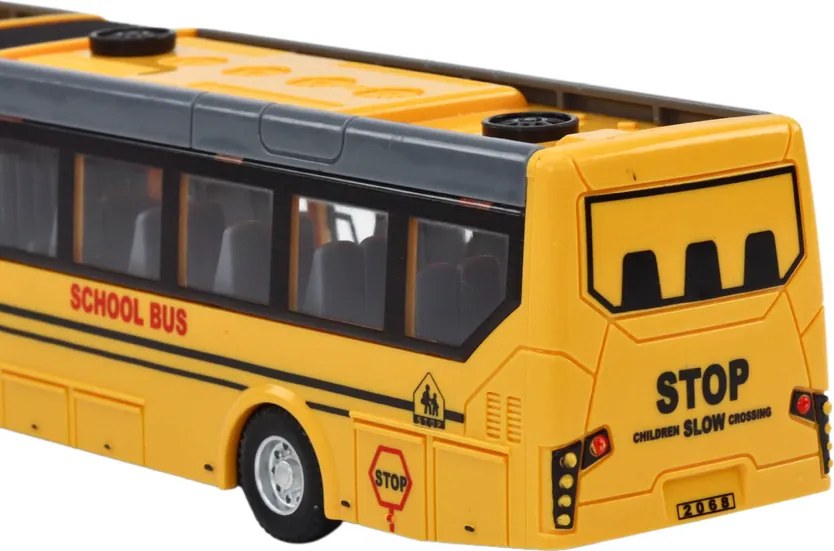 LEAN Toys Školský autobus Diaľkovo ovládaný kĺbový RC autobus 1:32 žltý