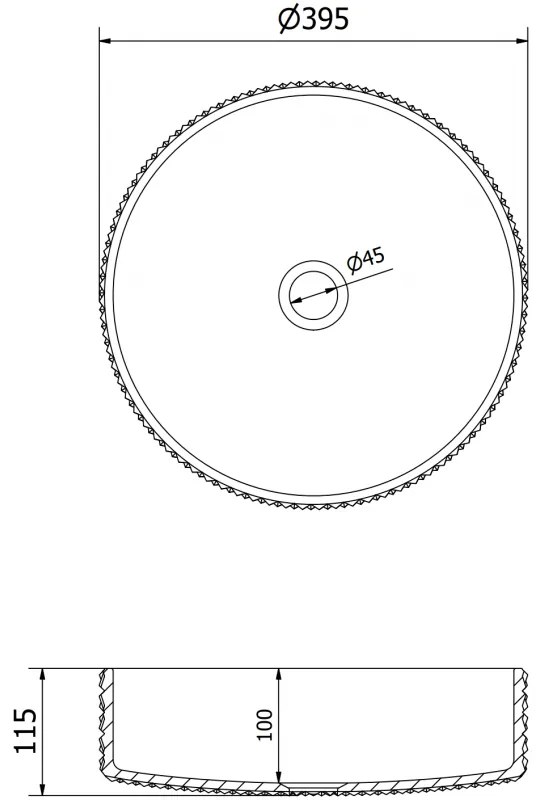 Mexen Aura, sklenené umývadlo na dosku 39 × 39 cm, zlatá, 24013952