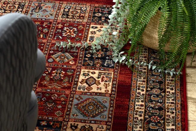 Koberec KESHAN, strapce 1257/53588 terakota / béžový