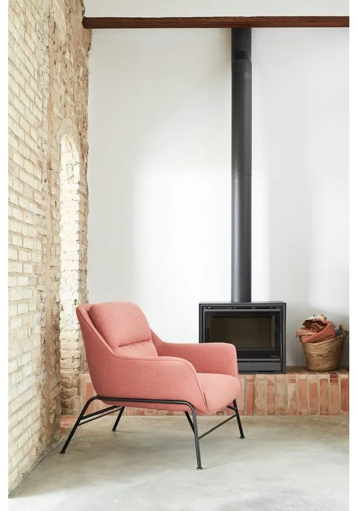 Ružové kreslo Teulat Sadira