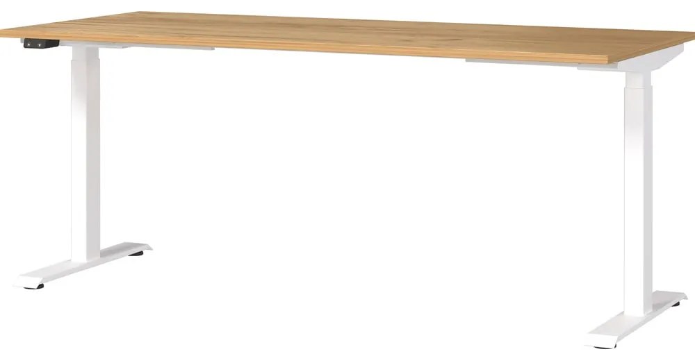 Pracovný stôl s elektricky nastaviteľnou výškou s doskou v dekore duba 80x180 cm Jet – Germania