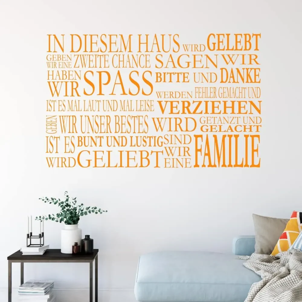Nálepky na stenu - In diesem Haus...