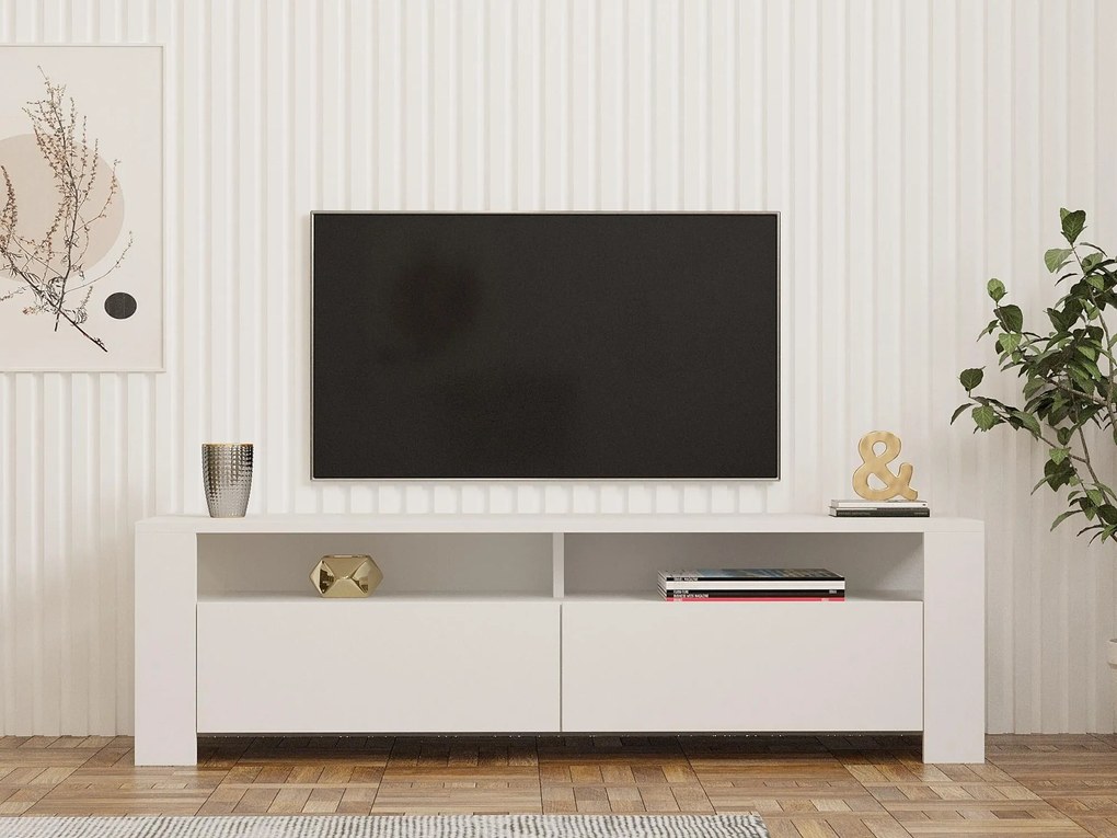 TV stolík/skrinka Cody (biela). Akcia -21%. Vlastná spoľahlivá doprava až k Vám domov. 1088758