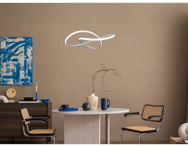 LED Stmievateľný luster na lanku LED/65W/230V 3000-6500K + diaľkové ovládanie