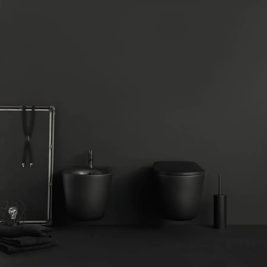 Kerasan Kerasan, NOLITA závesná WC misa, Rimless, 35x55 cm, biela, 531401