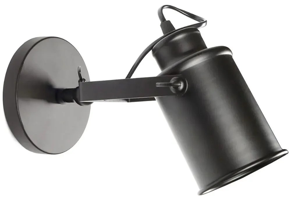 Toolight - Reflektor nástenné svietidlo E27 APP486-1C, čierna, OSW-00597