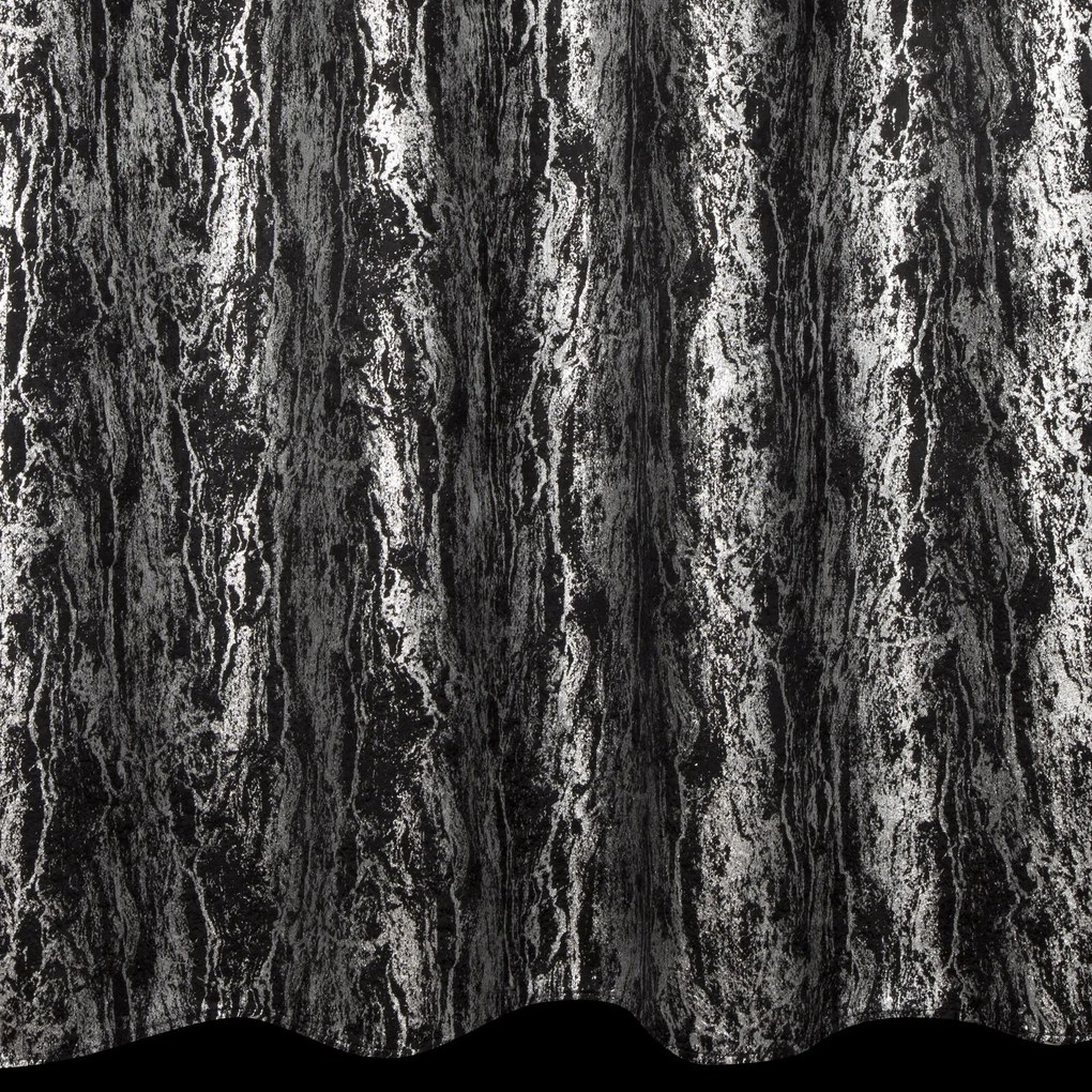 ZATEMŇOVACÍ ZÁVES NA KRÚŽKOCH ELISE 140X250 CM ČIERNA