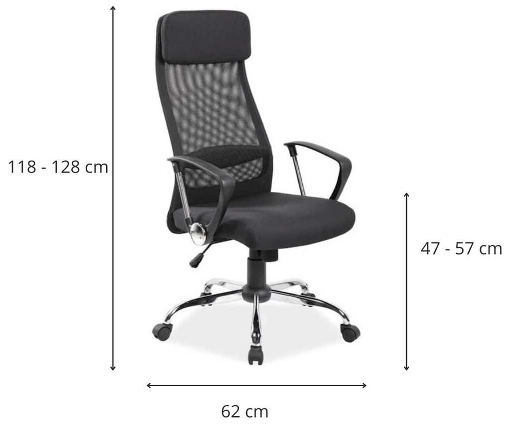 Kancelářská židle Bernie černá