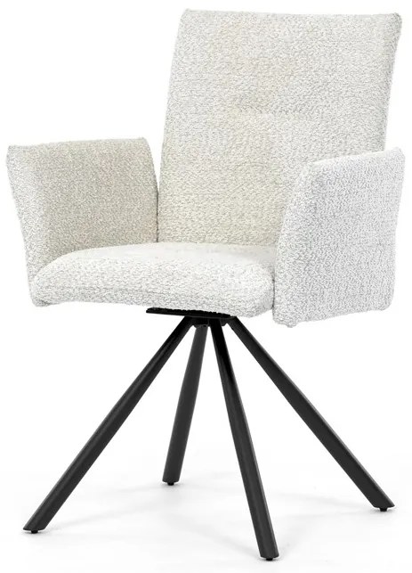 Autronic BONTEC Jedálenská stolička, krémová, látka bouclé, DCH-W1117 CRM2 Farba: Hnedá