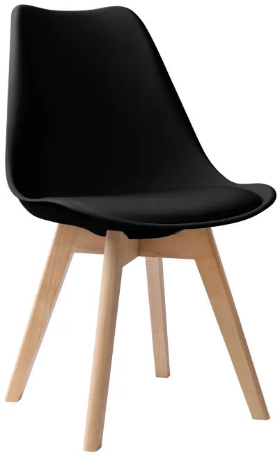 Jedálenská stolička NANTES hnedá / čierna