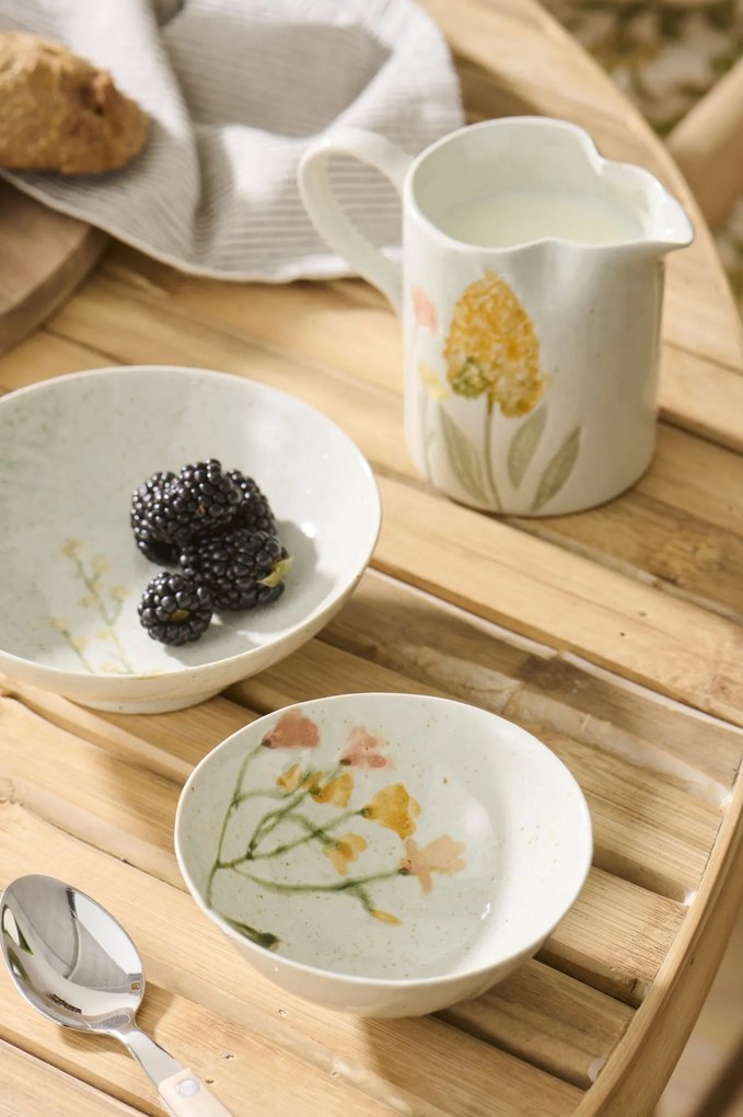 Ib Laursen Kameninová miska Flowers inside 13 cm