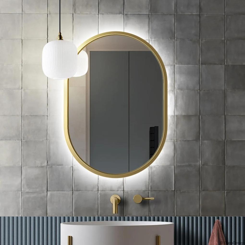 Zrkadlo Ambient LED Gold Rozmer: 40x200 cm