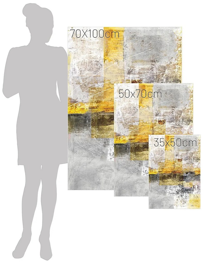 Plátno maľba Yellow Abstarct