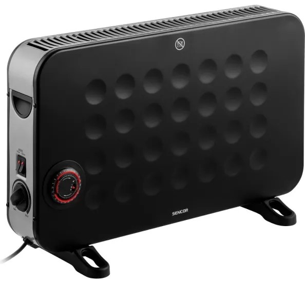 Sencor - Elektrický priamotop/konvektor 750/1250/2000W/230V termostat IP24 čierna