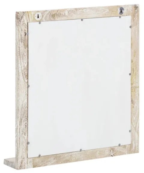 furniture-nabytek.cz - Masívne kúpeľňové zrkadlo Bitna z mangového dreva, lakované, prírodné – 65×15×70 cm