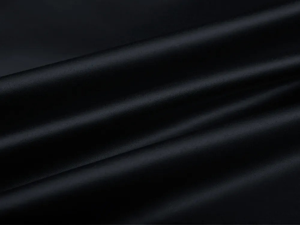 Biante Saténová obliečka na vankúš LUX-026 Čierna 35 x 45 cm