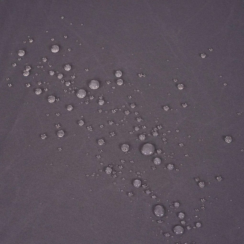 Záhradné lehátko HWC-A51 - polyratan, sivé vankúše basic 5cm - antracit