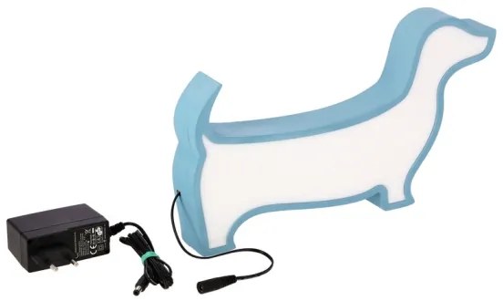 LED Detská stolná lampa DOG LED/12W/230V modrá