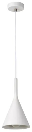 Lucide 35406/16/31 - Závesné svietidlo GIPSY 1xE27/40W/230V biele