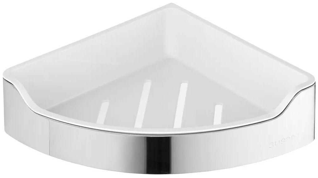 Aqualine Aqualine, SAMBA rohová polica do sprchy, 218x63x218mm, leštený nerez, SB109