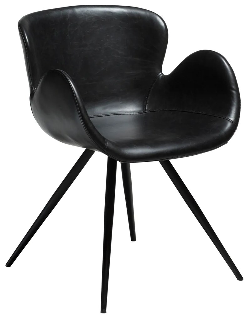 GAIA ČALÚNENÁ STOLIČKA black velvet/black