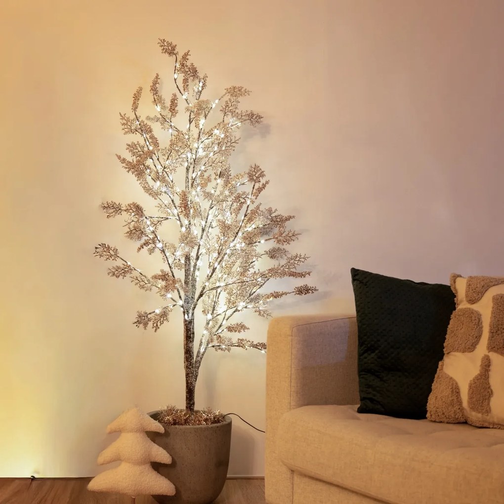 Vianočná vonkajšia stojaca lampa strom 150 cm vrátane LED s časovačom IP44 - Fuyu