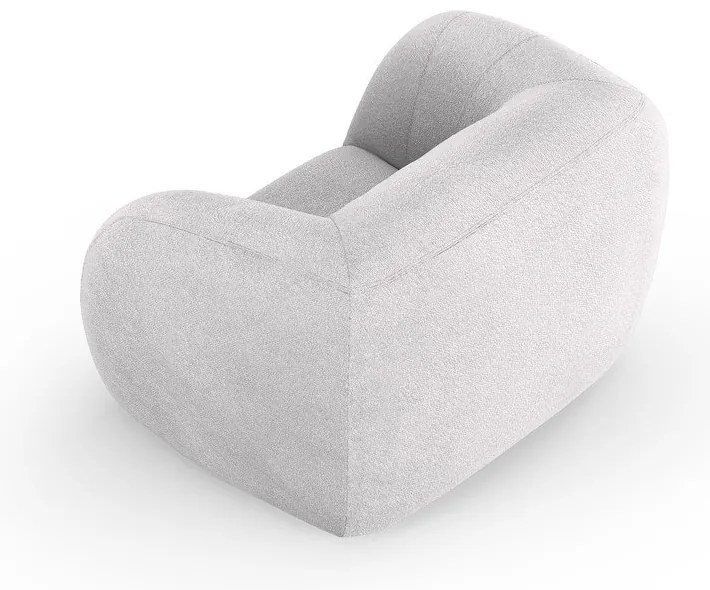 Svetlosivé kreslo z textílie buklé Essen – Cosmopolitan Design