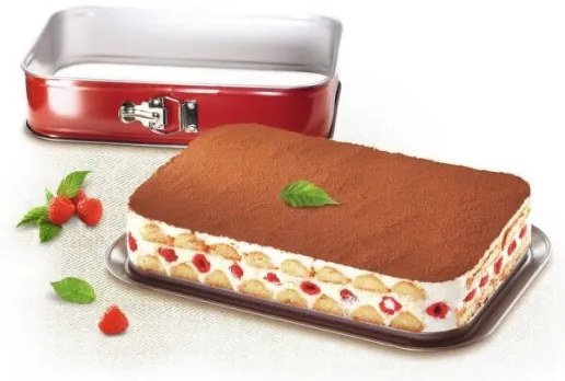 Tefal - Rozkladacia forma na koláč DELIBAKE 36x24 cm červená