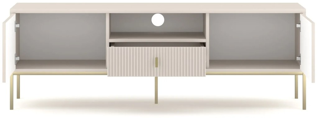 TV stolek Maggiore 154,5 cm kašmírový/zlatý