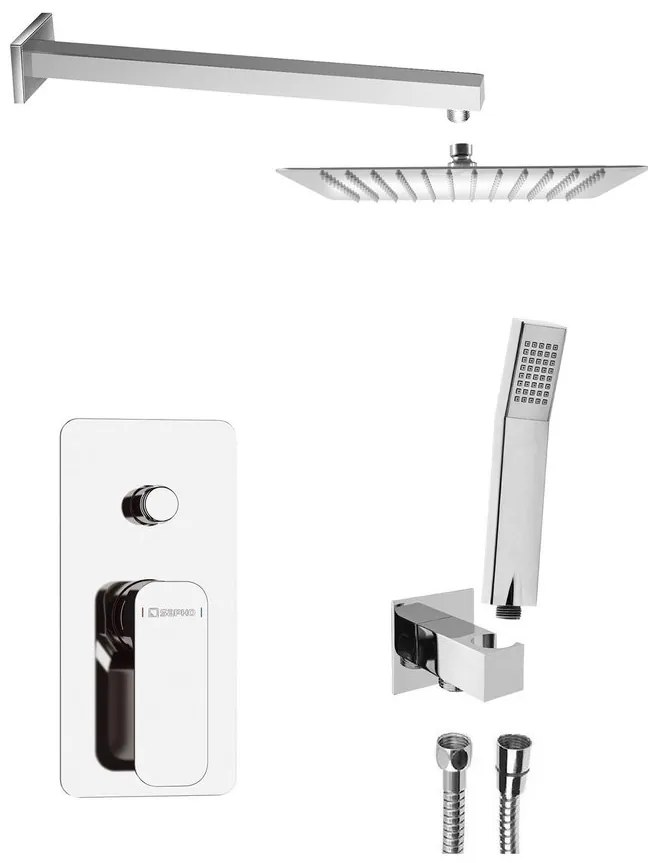 Sapho Sapho, SPY podomietková sprchová súprava s pákovou batériou, 2 výstupy, chróm, PY42-01