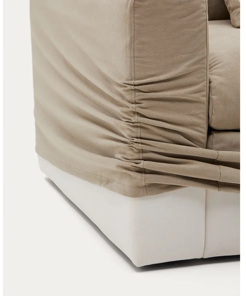 Béžové ľanové kreslo Nora – Kave Home