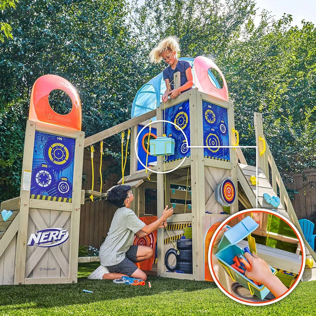 Detské ihrisko na záhradu NERF BATTLE FORT 4,45x1,84 m
