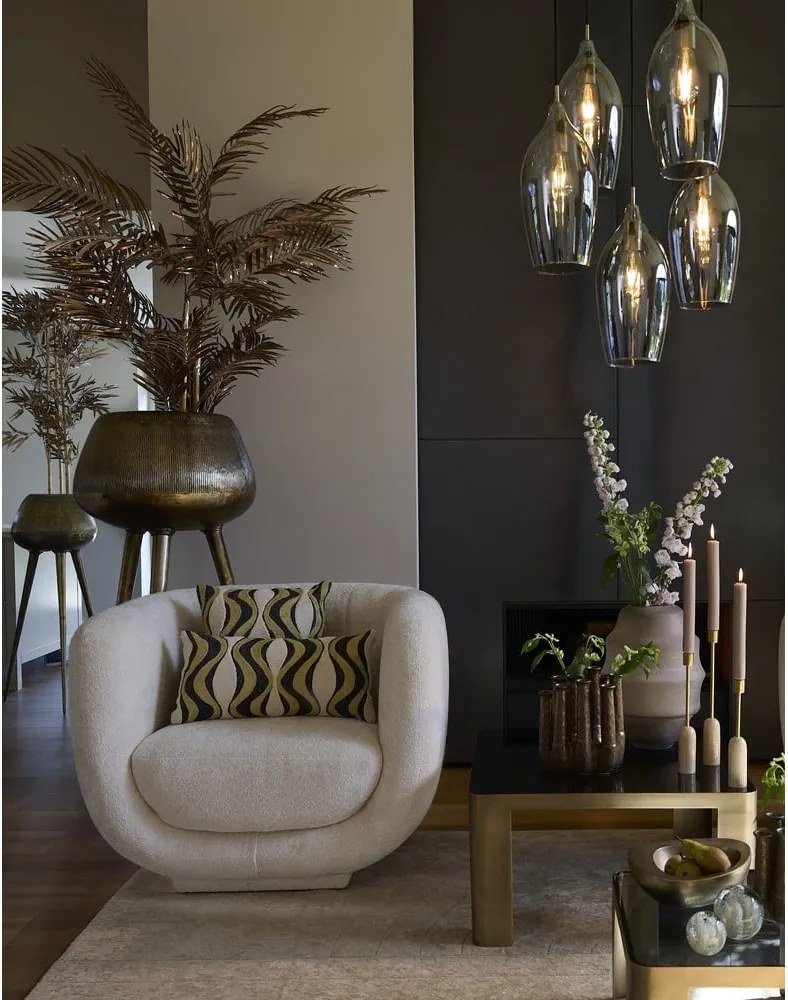 Krémové kreslo Kialy – Light & Living