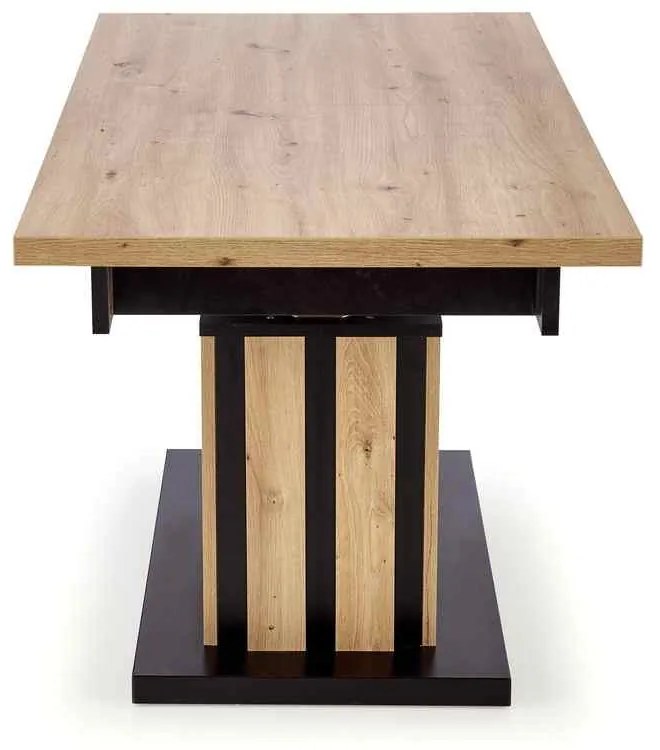 Konferenčný stolík Baretti, dub artisan / čierna
