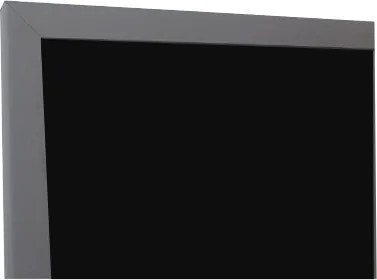 Toptabule.sk KRT01SDR Čierna kriedová tabuľa v sivom drevenom ráme 100x200cm / nemagneticky