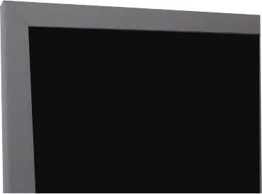 Toptabule.sk KRT01SDR Čierna kriedová tabuľa v sivom drevenom ráme 90x120cm / magneticky