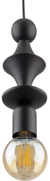 Luster na lanku TOWER 1xE27/15W/230V čierna