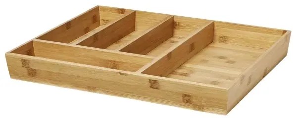 Goodhome Organizér do zásuvky, do kuchyne, príborník - NITAKI bambusový 51 x 43 cm