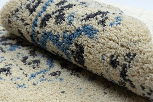 Kúpeľňový koberček CERAMIC Lisabonská dlažba, protišmykový, mäkký - sivý