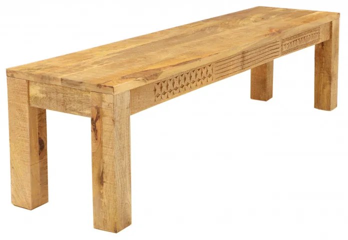 Lavica Manu 175x40 indický masív mango