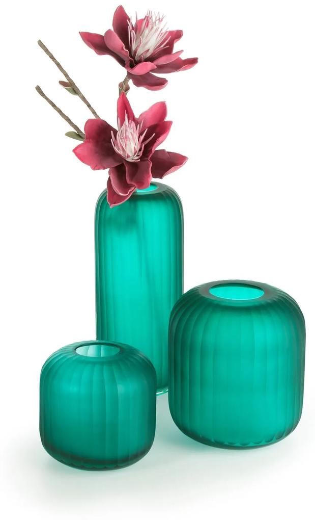Dekoratívna váza CHIA 15x35 CM tyrkysová