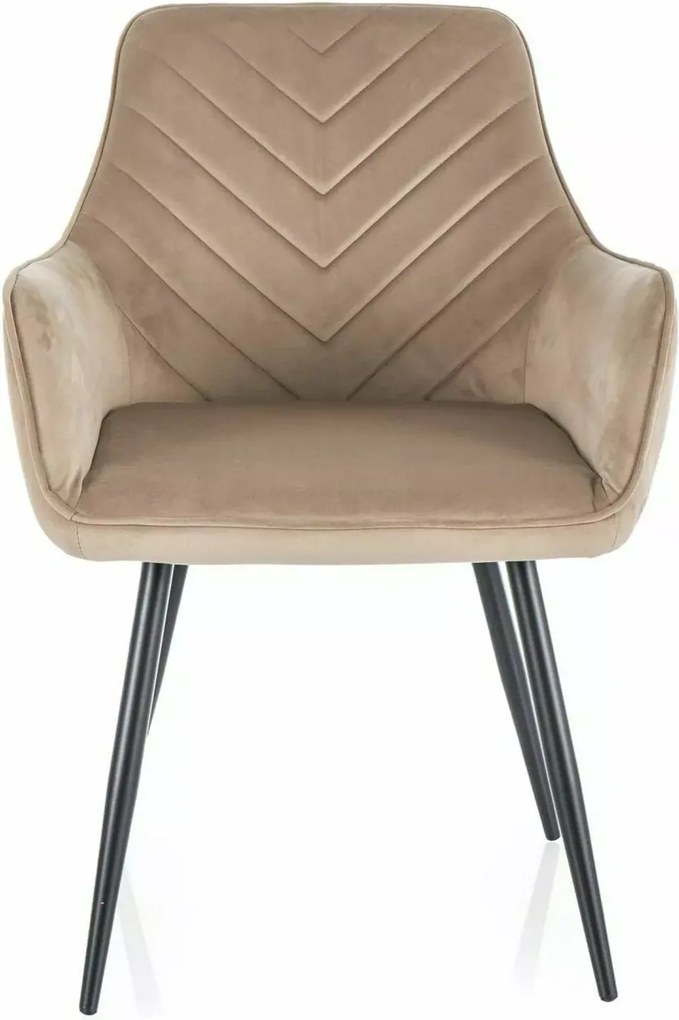 SI Fig Velvet stolička béžová