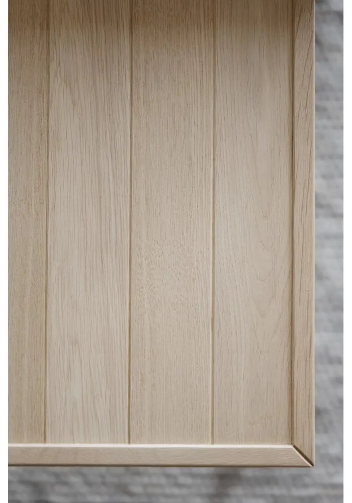 Konferenčný stolík s doskou z dubového dreva v prírodnej farbe ø 80 cm Deerfield – Rowico