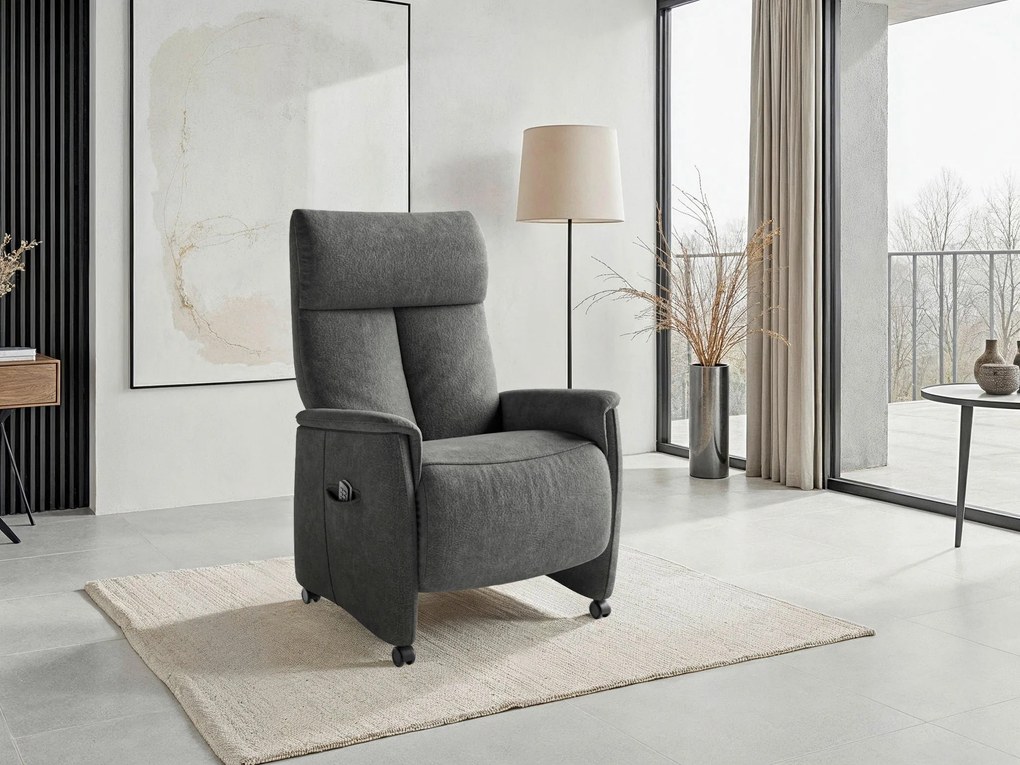 XXXLutz RELAXAČNÉ KRESLO, textil, tmavosivá Sit & More - Online Only obývacie izby - 00014403245S