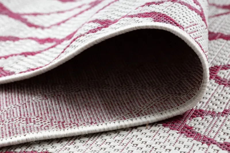 Koberec SISAL SION MREŽA 22129 ecru / fuksia
